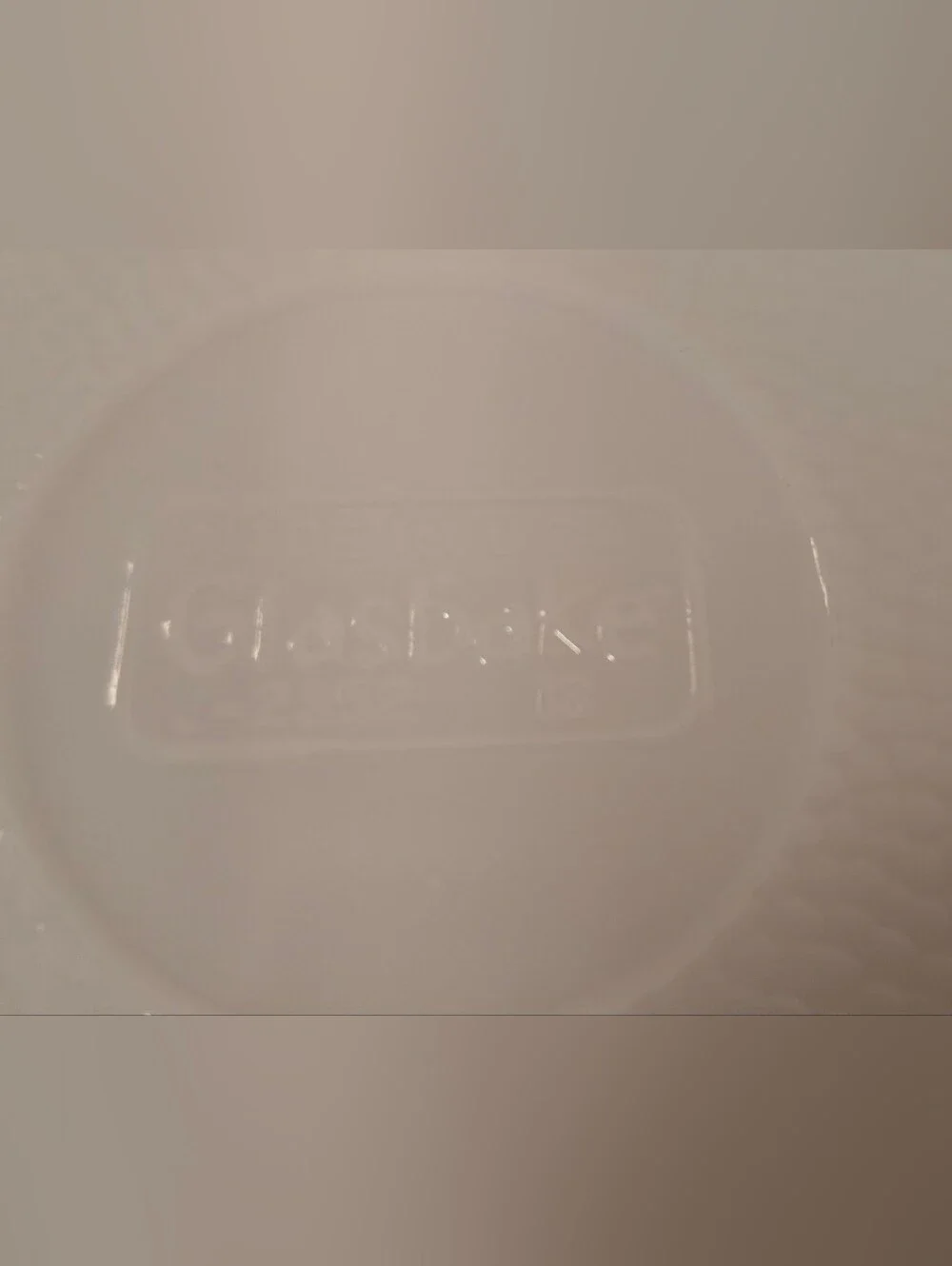 Vintage Glasbake White Milk Glass Oval Divided Casserole Dish J-2352